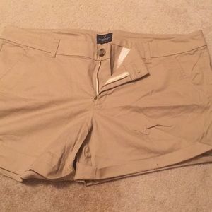 AE khaki shorts